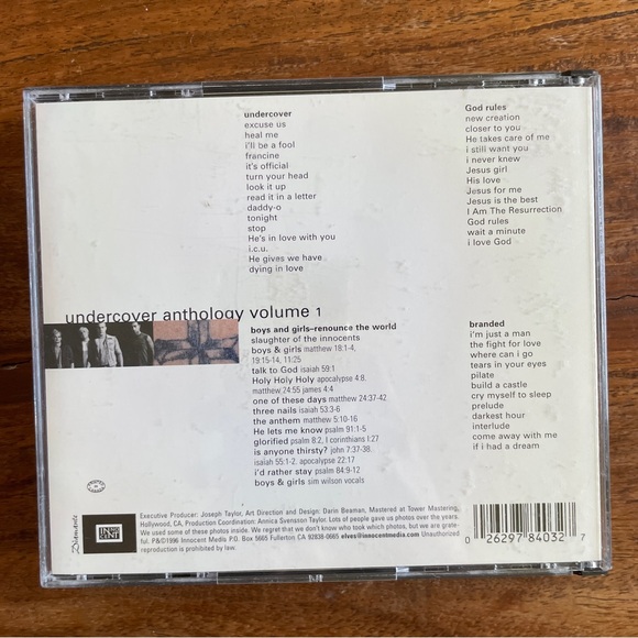 Undercover - Anthology Volume 1 2 Music CD Compilation Innocent Media Rock - Picture 2 of 7